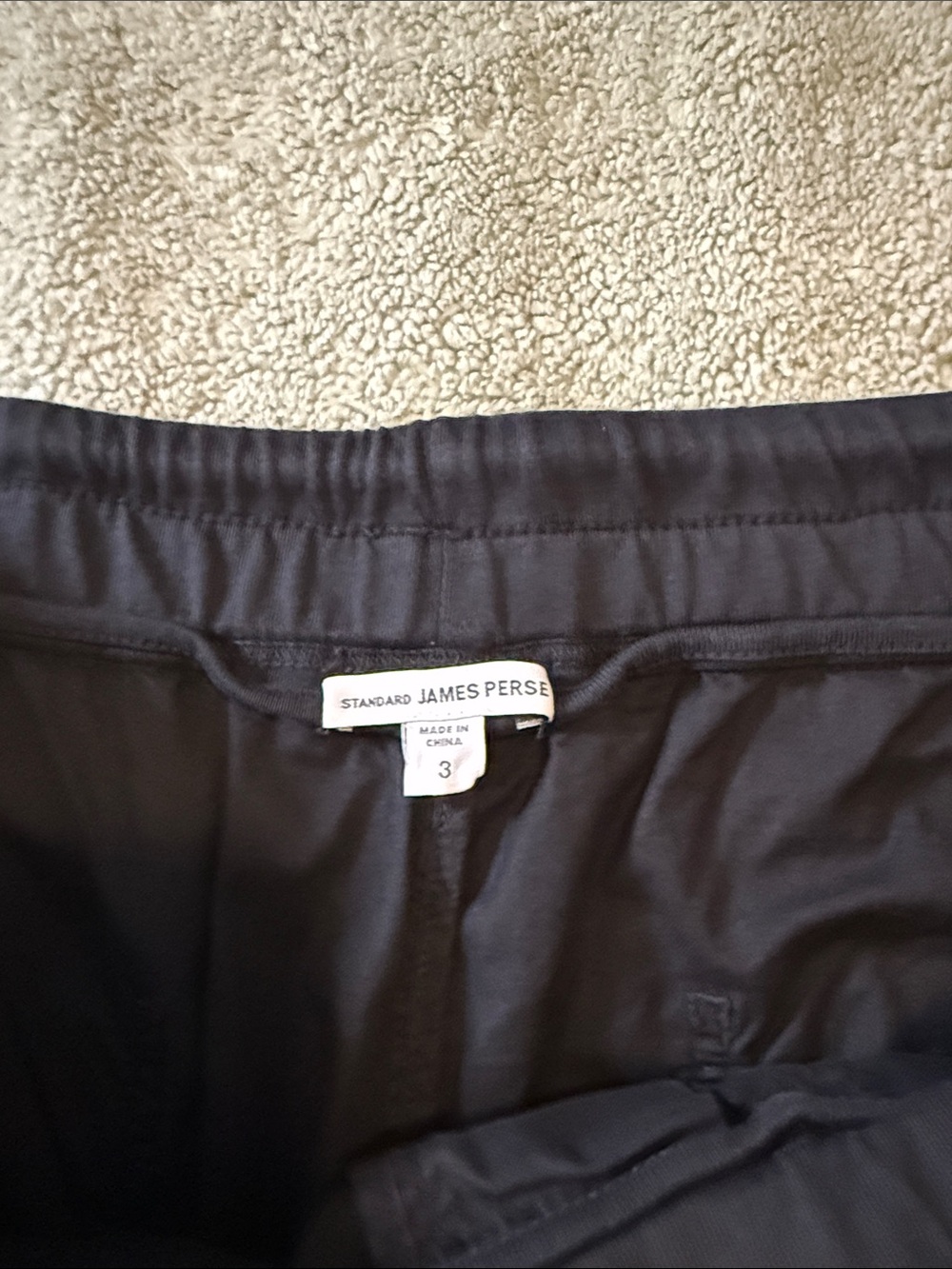 James Perse Black Patchwork Cargo Pants - Picture 3 of 5